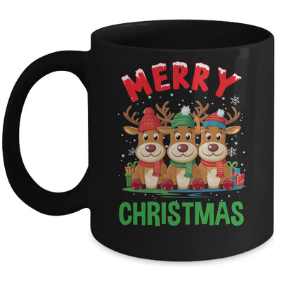 Merry Christmas Funny Christmas Reindeer Men Women Kids Xmas Mug | teecentury