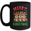 Merry Christmas Funny Christmas Reindeer Men Women Kids Xmas Mug | teecentury