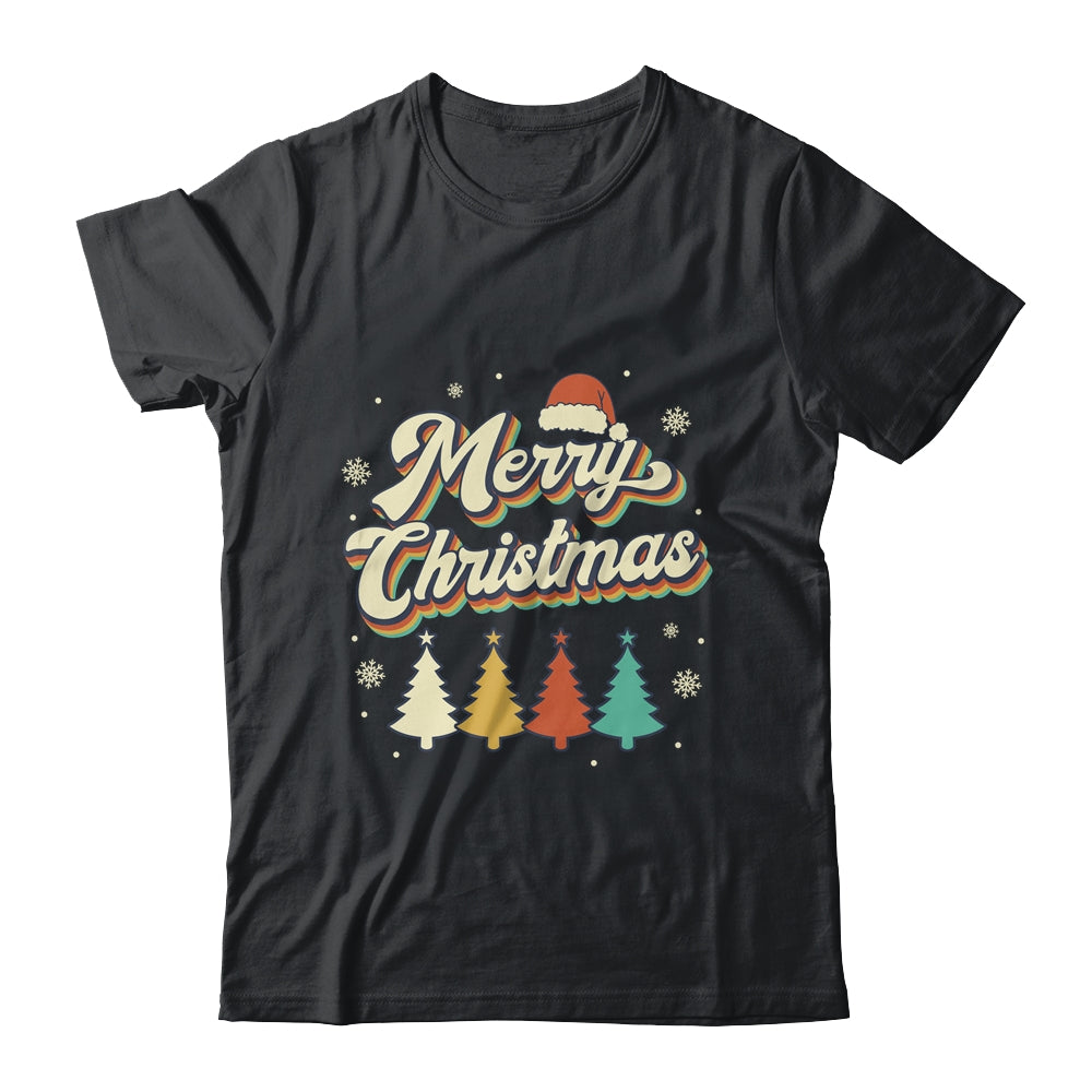 Merry Christmas Groovy Retro Christmas Tree For Men Women Shirt & Sweatshirt | teecentury