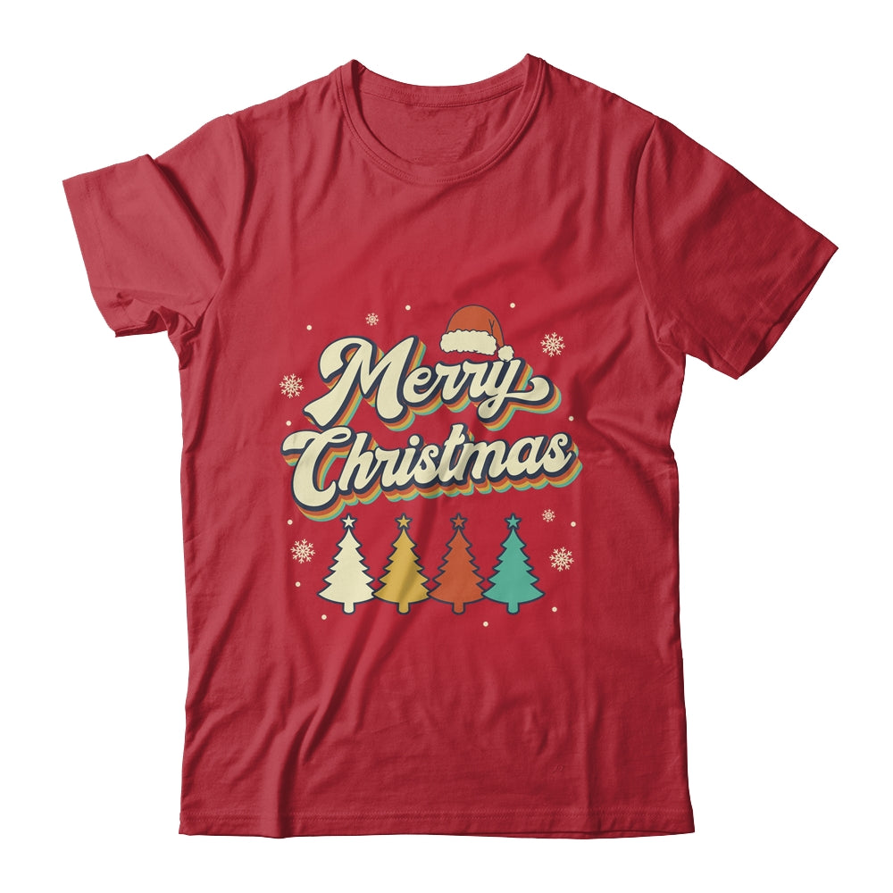 Merry Christmas Groovy Retro Christmas Tree For Men Women Shirt & Sweatshirt | teecentury