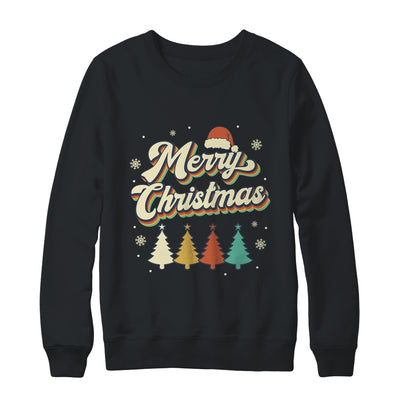 Merry Christmas Groovy Retro Christmas Tree For Men Women Shirt & Sweatshirt | teecentury
