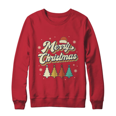 Merry Christmas Groovy Retro Christmas Tree For Men Women Shirt & Sweatshirt | teecentury
