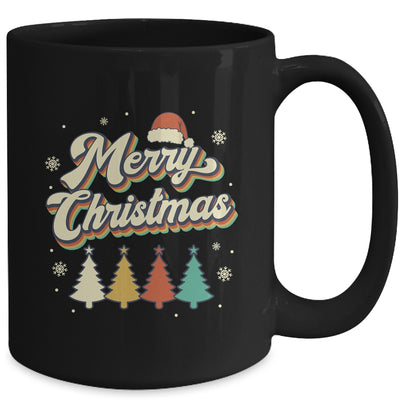 Merry Christmas Groovy Retro Christmas Tree For Men Women Mug | teecentury