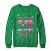 Merry Christmas Hat Santa Flamingo Snow Xmas Shirt & Sweatshirt | teecentury