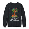 Merry Christmas Palm Tree Light Hawaiian Tropical Christmas Shirt & Sweatshirt | teecentury