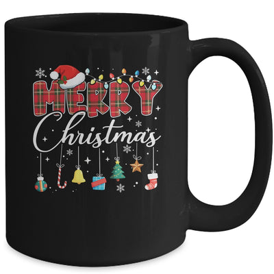 Merry Christmas Red Santa Hat Reindeer Xmas Matching Family Mug | teecentury