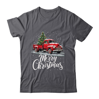 Merry Christmas Red Truck Family Matching Christmas Xmas Shirt & Sweatshirt | teecentury