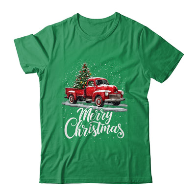 Merry Christmas Red Truck Family Matching Christmas Xmas Shirt & Sweatshirt | teecentury