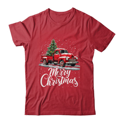 Merry Christmas Red Truck Family Matching Christmas Xmas Shirt & Sweatshirt | teecentury