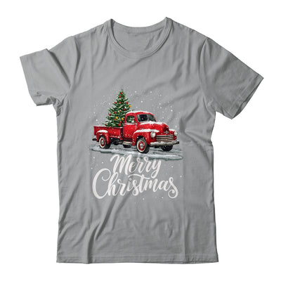 Merry Christmas Red Truck Family Matching Christmas Xmas Shirt & Sweatshirt | teecentury