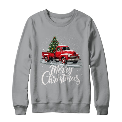 Merry Christmas Red Truck Family Matching Christmas Xmas Shirt & Sweatshirt | teecentury
