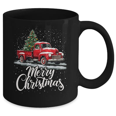 Merry Christmas Red Truck Family Matching Christmas Xmas Mug | teecentury