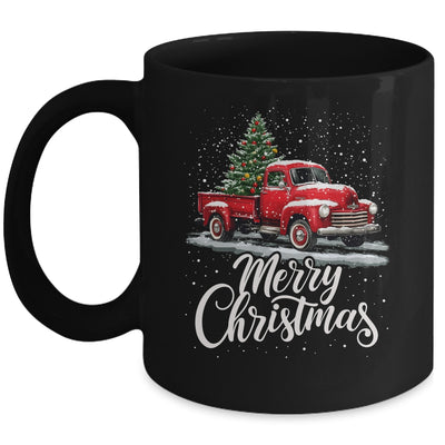 Merry Christmas Red Truck Family Matching Christmas Xmas Mug | teecentury