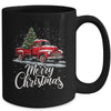 Merry Christmas Red Truck Family Matching Christmas Xmas Mug | teecentury
