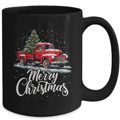 Merry Christmas Red Truck Family Matching Christmas Xmas Mug | teecentury