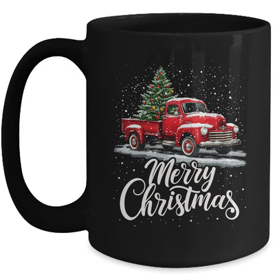 Merry Christmas Red Truck Family Matching Christmas Xmas Mug | teecentury