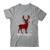Merry Christmas Reindeer Red Plaid Family Matching Xmas Shirt & Sweatshirt | teecentury