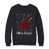 Merry Christmas Reindeer Red Plaid Family Matching Xmas Shirt & Sweatshirt | teecentury