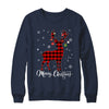 Merry Christmas Reindeer Red Plaid Family Matching Xmas Shirt & Sweatshirt | teecentury