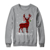 Merry Christmas Reindeer Red Plaid Family Matching Xmas Shirt & Sweatshirt | teecentury
