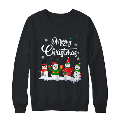 Merry Christmas Snowman Christmas Holiday Men Women Shirt & Sweatshirt | teecentury