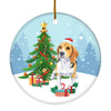 Merry Christmas Tree Beagle Christmas and Dogs Gift for Dog Lovers Christmas Tree Ornament | teecentury
