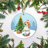 Merry Christmas Tree Beagle Christmas and Dogs Gift for Dog Lovers Christmas Tree Ornament | teecentury