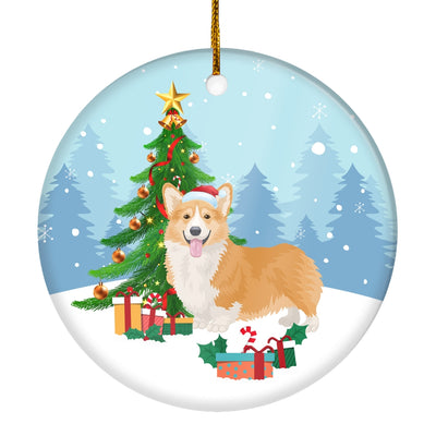 Merry Christmas Tree Corgi Christmas and Dogs Gift for Dog Lovers Christmas Tree Ornament | teecentury