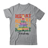 Merry Christmas Tree Crayon Light Student Teacher Christmas Shirt & Sweatshirt | teecentury
