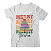Merry Christmas Tree Crayon Light Student Teacher Christmas Shirt & Sweatshirt | teecentury