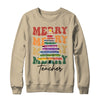 Merry Christmas Tree Crayon Light Student Teacher Christmas Shirt & Sweatshirt | teecentury