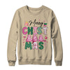 Merry Christmas Tree Pink Christmas Retro Vibes Girls Women Shirt & Sweatshirt | teecentury
