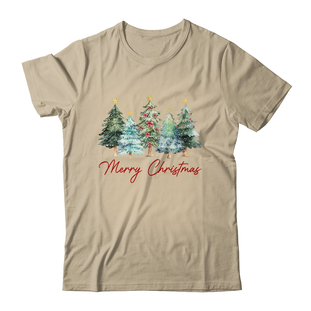 Merry Christmas Tree Vintage Christmas Classic Xmas Holiday Shirt & Sweatshirt | teecentury