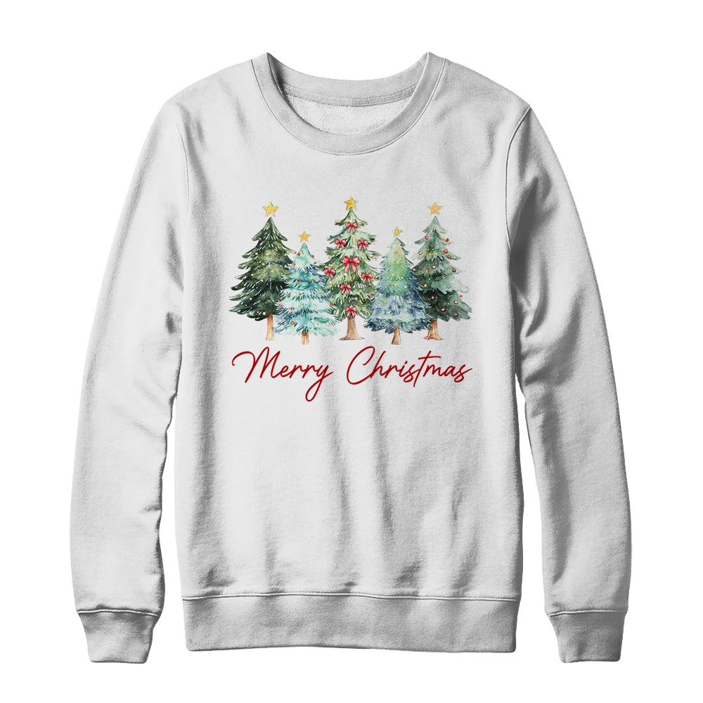 Merry Christmas Tree Vintage Christmas Classic Xmas Holiday Shirt & Sweatshirt | teecentury