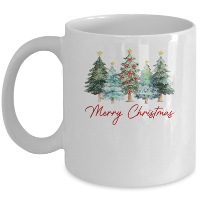 Merry Christmas Tree Vintage Christmas Classic Xmas Holiday Mug | teecentury