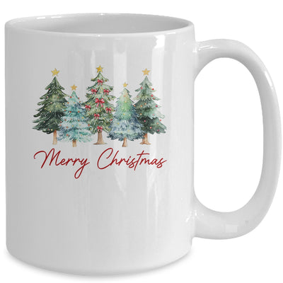 Merry Christmas Tree Vintage Christmas Classic Xmas Holiday Mug | teecentury