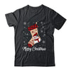 Merry Christmas Women Men Kids Funny Xmas Stocking Red Plaid Shirt & Sweatshirt | teecentury