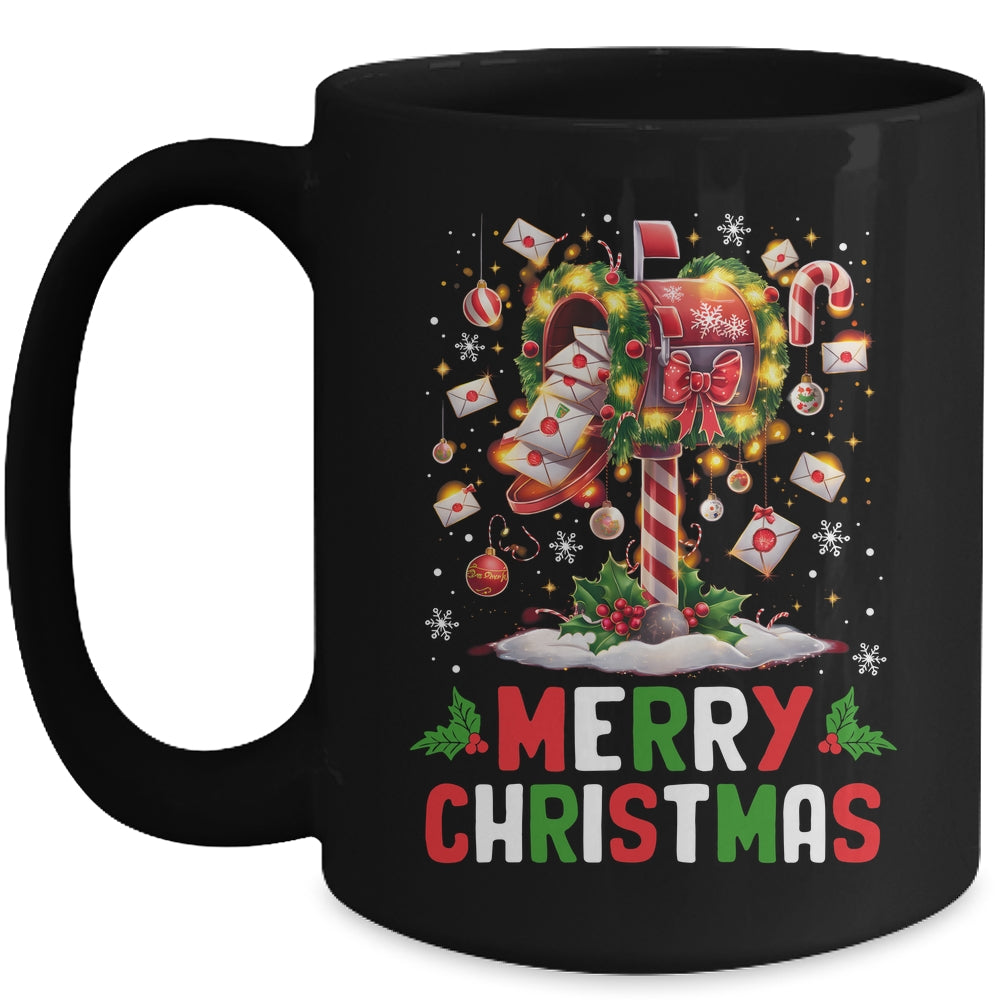 Merry Christmas Xmas Postal Worker Funny Carrier Mailman Mug | teecentury