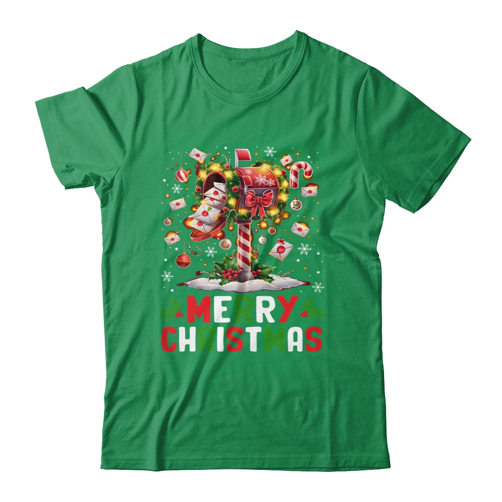 Merry Christmas Xmas Postal Worker Funny Carrier Mailman Shirt & Sweatshirt | teecentury