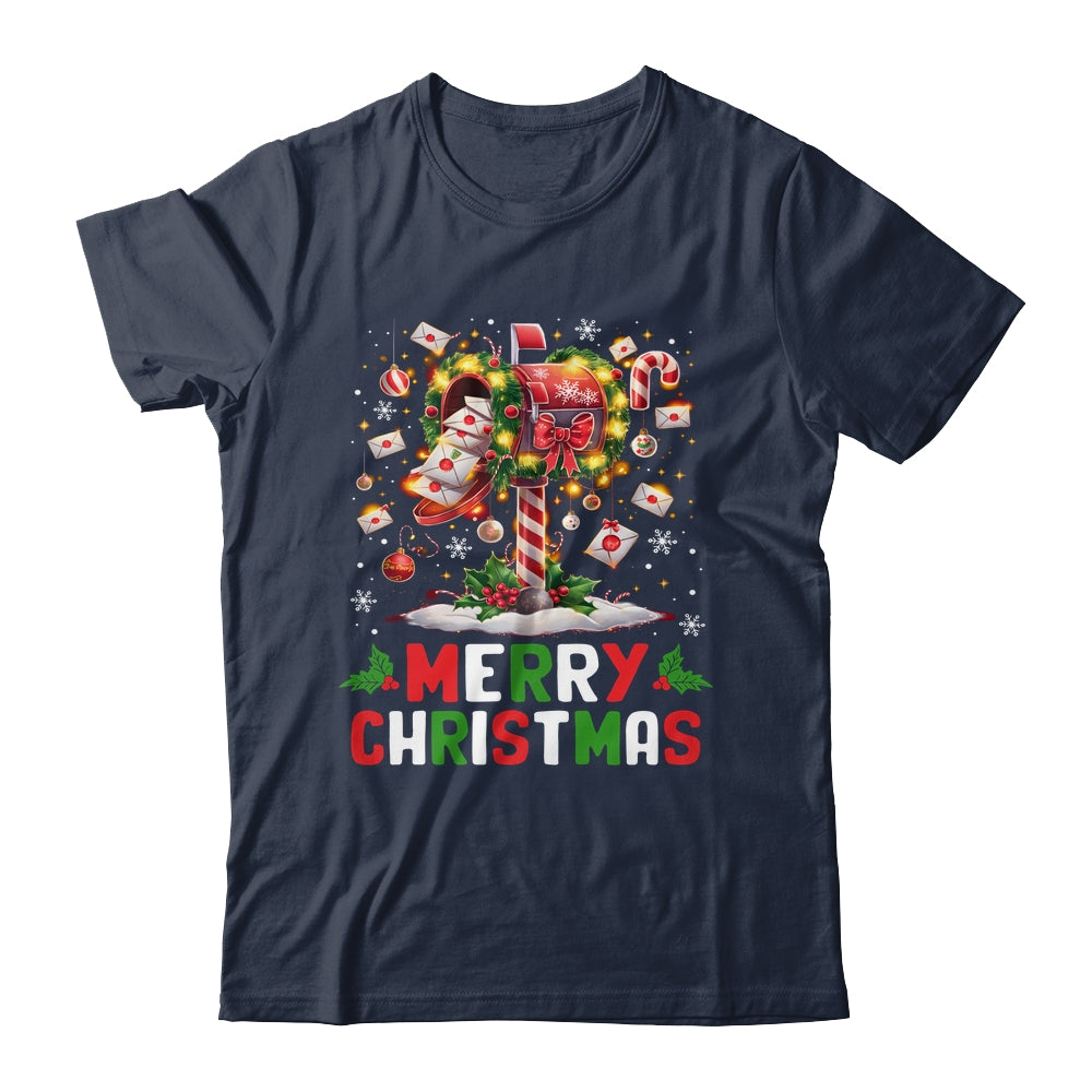 Merry Christmas Xmas Postal Worker Funny Carrier Mailman Shirt & Sweatshirt | teecentury