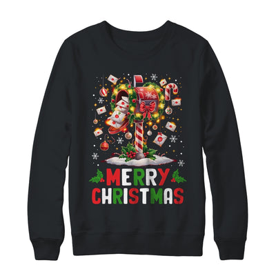 Merry Christmas Xmas Postal Worker Funny Carrier Mailman Shirt & Sweatshirt | teecentury