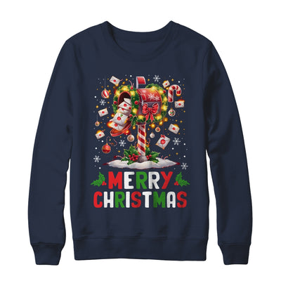 Merry Christmas Xmas Postal Worker Funny Carrier Mailman Shirt & Sweatshirt | teecentury