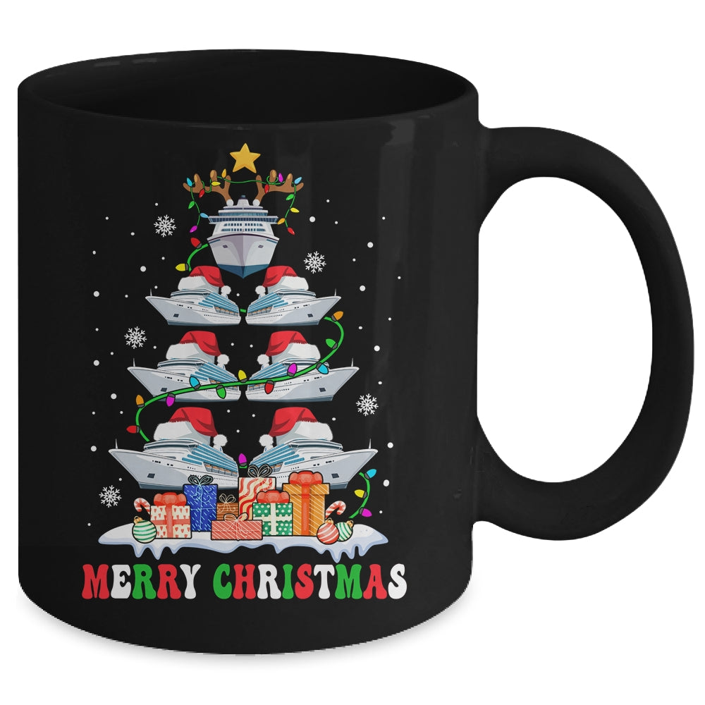 Merry Christmas Xmas Tree Reindeer Santa Cruise Ships Xmas Mug | teecentury