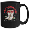 Merry Christmas Y'all Howdy Christmas Boots Cowgirl Coquette Mug | teecentury