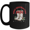 Merry Christmas Y'all Howdy Christmas Boots Cowgirl Coquette Mug | teecentury