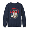 Merry Christmas Y'all Howdy Christmas Boots Cowgirl Coquette Shirt & Sweatshirt | teecentury