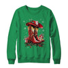 Merry Christmas Y'all Western Country Cowboy Cowgirl Boots Shirt & Sweatshirt | teecentury