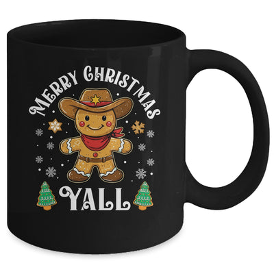 Merry Christmas Yall Gingerbread Cowboy Howdy Western Xmas Mug | teecentury