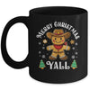 Merry Christmas Yall Gingerbread Cowboy Howdy Western Xmas Mug | teecentury