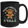 Merry Christmas Yall Gingerbread Cowboy Howdy Western Xmas Mug | teecentury